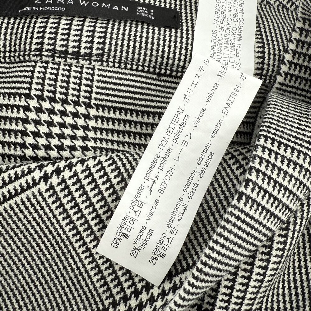 Zara Woman Plaid High-Waisted Pencil Skirt Size S - Picture 5 of 14